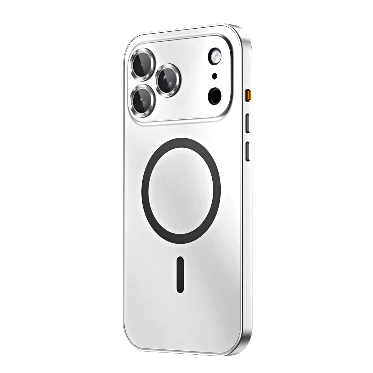 Aluminum Alloy Magnetic Charging Phone Case Shockproof Metal Frame Lens Protection Phone Cover for Iphone 17 16 15 Pro Max